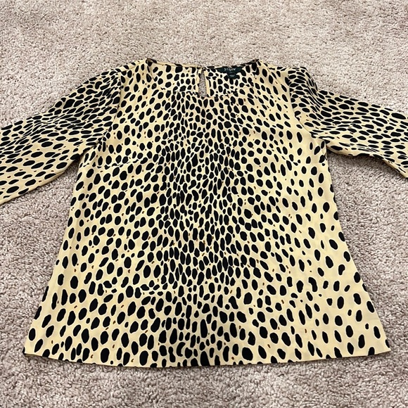 JCREW animal print blouse - Picture 1 of 4